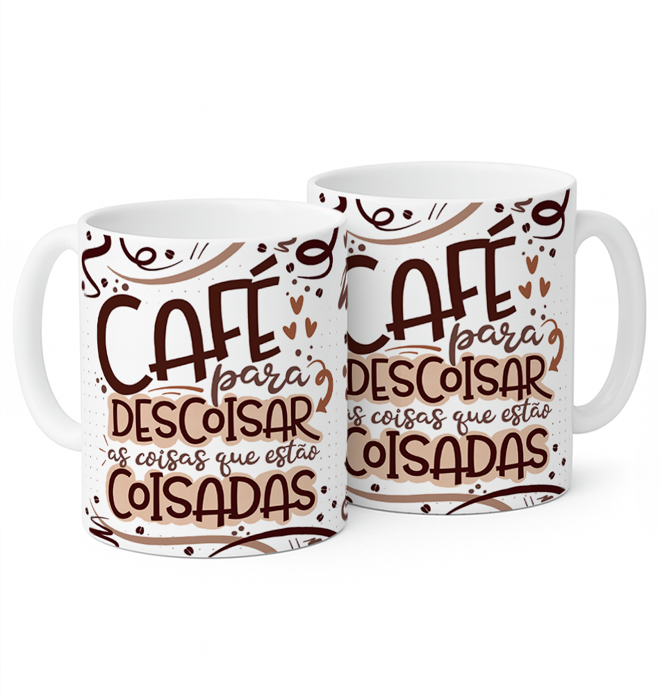 Mockup 2 Caneca Cafe para descoisar as coisas